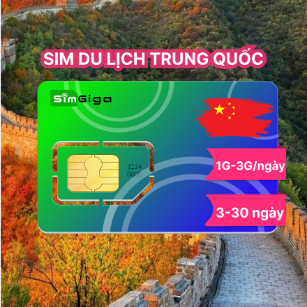SIM du lịch Trung Quốc 