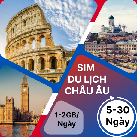 Sim Du Lịch Các Nước Châu Âu