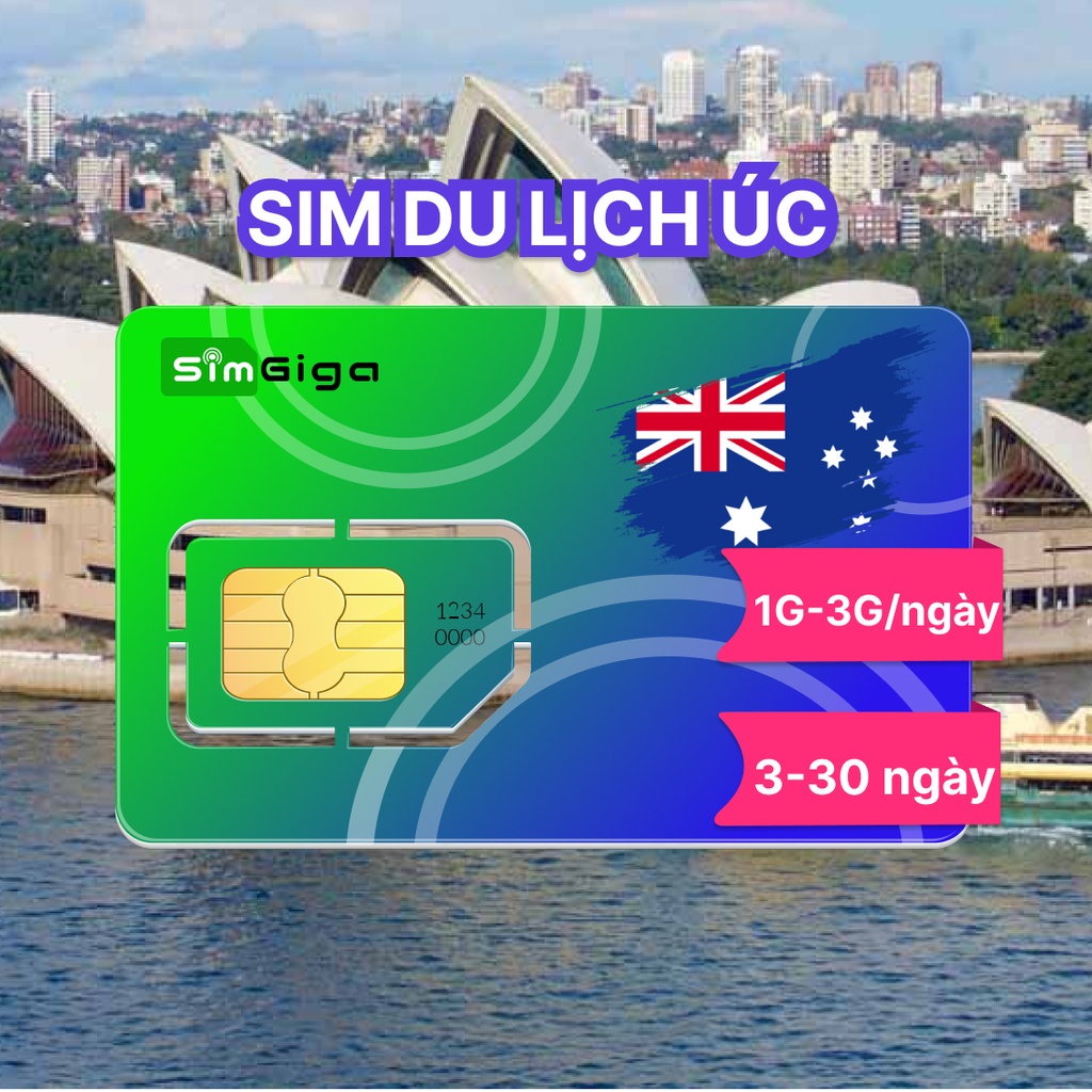 Sim Du Lịch Úc